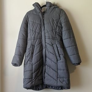 A New Day Dark Grey Winter Parka With Hood